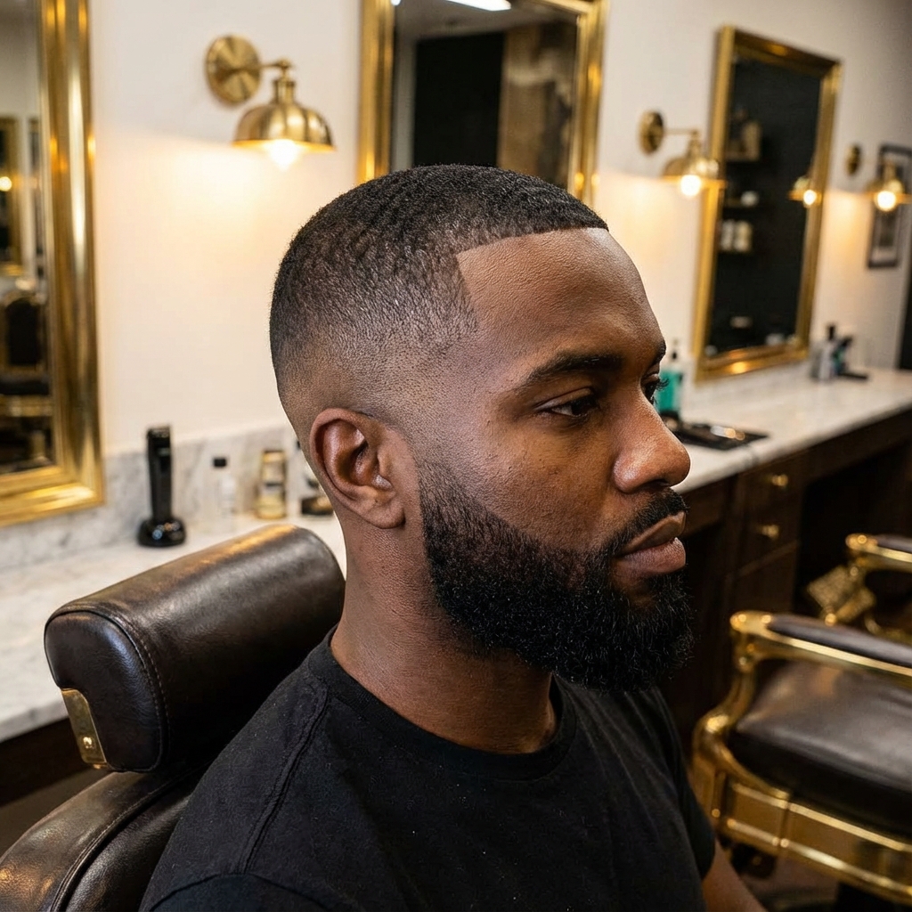 Sharp Fade with Beard